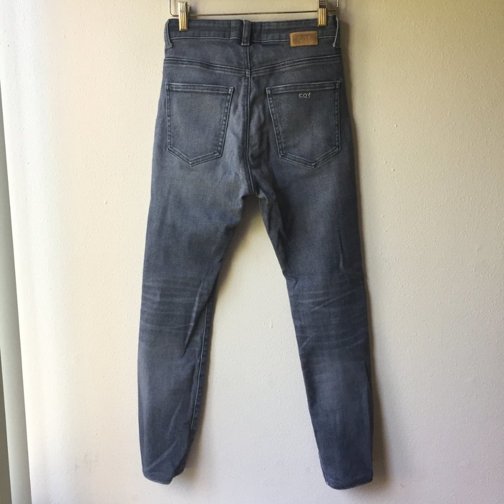 Cqy Palme High Rise Skinny Jeans In Heavenly Grey View 6